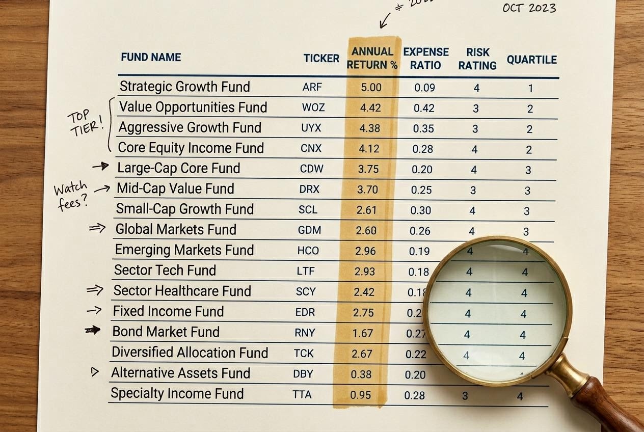 ランキング表の読み方